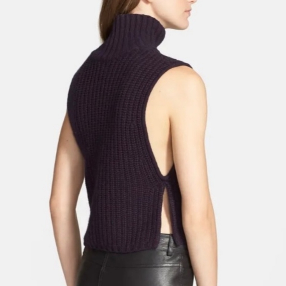 Autumn Cashmere Cropped Mock Neck Tabard